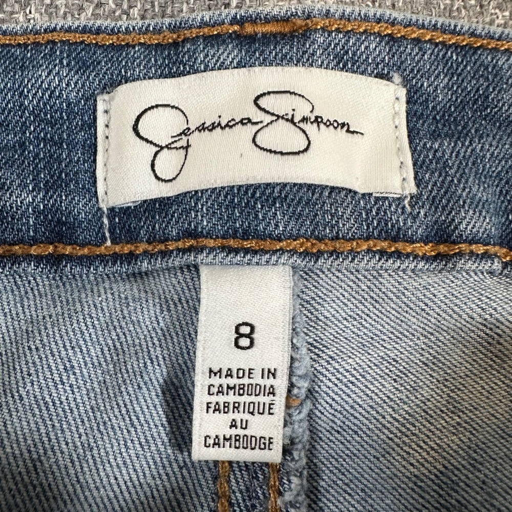 Jessica Simpson Jeans Womens 8 High-Rise Ankle Jean Blue Slim Stretch Denim - Picture 3 of 10